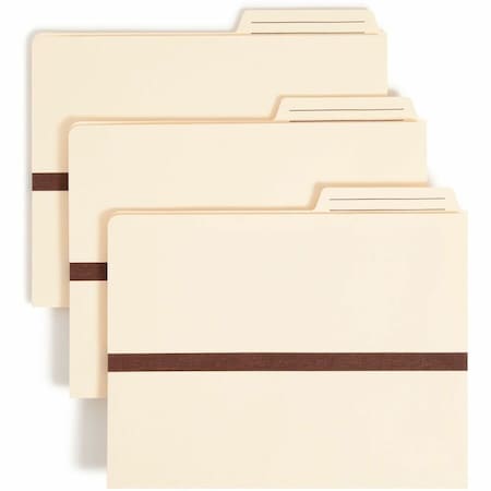 Smead Pocket File, 2/5 Tab, 1" Expansion, Manila 75487
