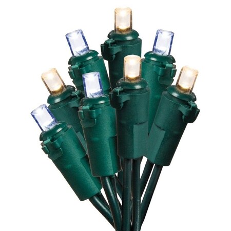 Hometown Holidays Light Set, Christmas, 120 V, 4.8 W, 70-Lamp, LED Lamp, Cool White Lamp, 18.58 ft L U15E302J