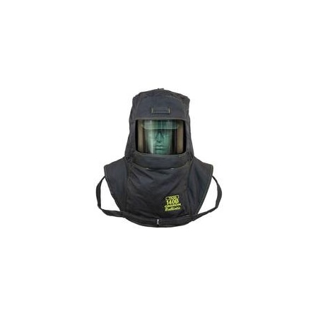 Oberon Arc Flash Hood, Black, Universal TCG140B-C+HVS