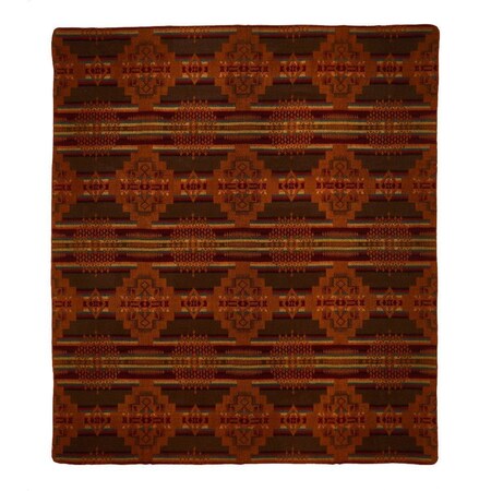 Homeroots Ultra Soft Chocolate Brown Southwest Handmade Throw Blanket 470430