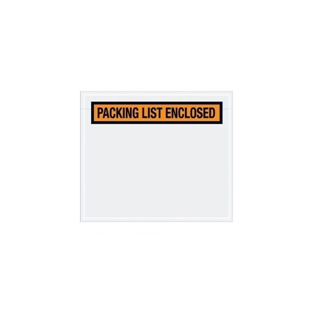 Bubblefast 7 x 6'' Orange ''Packing List Enclosed'' Envelopes, 1000PK BFPL32