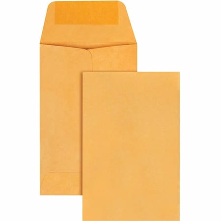 Quality Park 50162 Kraft Coin and Small Parts Envelope Side Seam No 1 Light Brown 500/box 50162