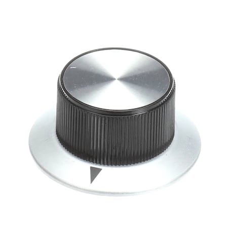 Food Warming Equipment Knob with Indicator Arrow, Black/Silver KNBH9