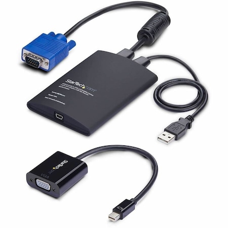 Startech.Com PORTABLE LAPTOP CRASH CART ADAPTER, USB/VGA/MINI DISPLAYPORT KVM CONSOLE, FILE T NOTECONS02-VGA-MDP