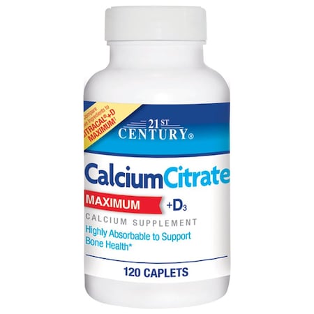 21St Century Calcium Citrate + D Max, 120PK 74098527493