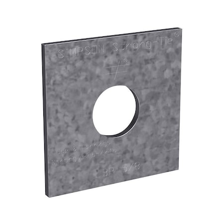 Simpson Strong-Tie LBP LBP58Z Bearing Plate, Steel, ZMAX LBP5/8Z