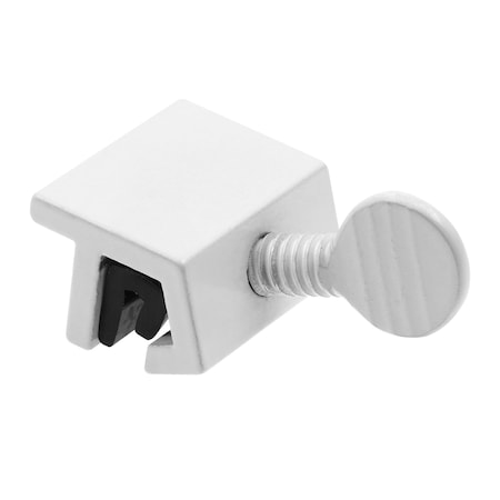 Prime-Line Window Lock, Economy, Rubber Insert, White, 2PK U 105512