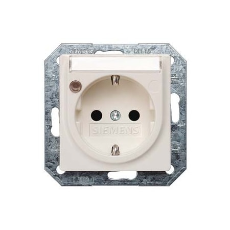 Siemens DELTA i-system SCHUKO socket outlet with increased touch protection with labeling 5UB1524