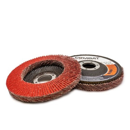 Renegade Products Usa Ceramic Shredder High Density Flap Discs 4-1/2" x 7/8", Type 29, 60 Grit DF4.5X7/8X60SHREDDER