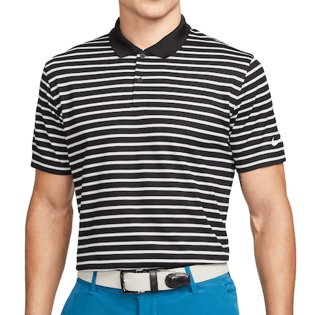 Nike Dri-Fit Victory Stripe OLC Men's Golf Polo - Black/White/2XL DH0835-010