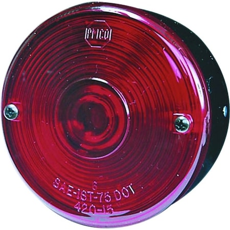 Pm Company Tail Light, Incandescent Lamp, Black Lamp V428S