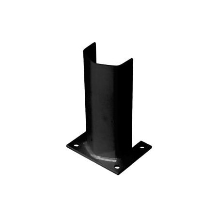 Bluff Mfg 1/2" Thick 12" H Steel Post Protector Black 1/2PO12GB