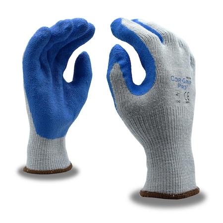 Cor-Grip Gloves, Crinkle, Coated Latex, 10 Ga, PK12 3986PM