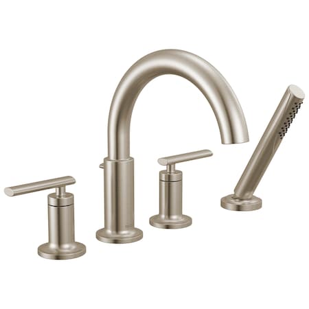 Delta Altado Roman Tub Trim With Hand Shower In Stainless T4742-SS