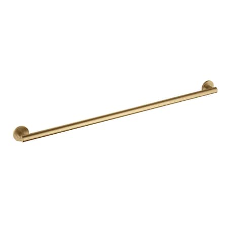 Kibi Bathroom Safety 36 In L, 1.25 In Dia., Stainless Steel Shower Grab Bar, Concealed Screws KGB1136BB