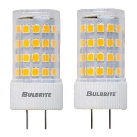 Bulbrite 60-Watt Equivalent T4 Non-Dimmable Bi-Pin (GY6.35) LED Light Bulb Warm White Light, 2PK 861598