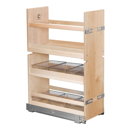 Century Components Signature Series Vanity Cabinet Organizer, 8.875 in. W Solid Maple SIGBO85PF-18