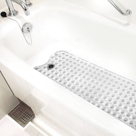 Healthsmart Bath and Shower Mat, Clear, 40 in L 523-1740-0000