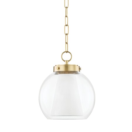 Mitzi Sasha 1 Light Pendant 14 In. Aged Brass H457701S-AGB