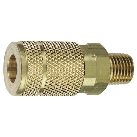 Tru-Flate Coupler, 14 in, MNPT, Brass 13-125