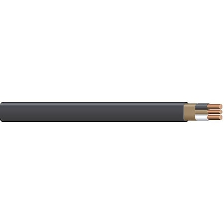 Southwire NM-B Non-Metallic Building Cable, Copper, 6 AWG, 2C, Solid, 500 ft 6/2NM-WGX500