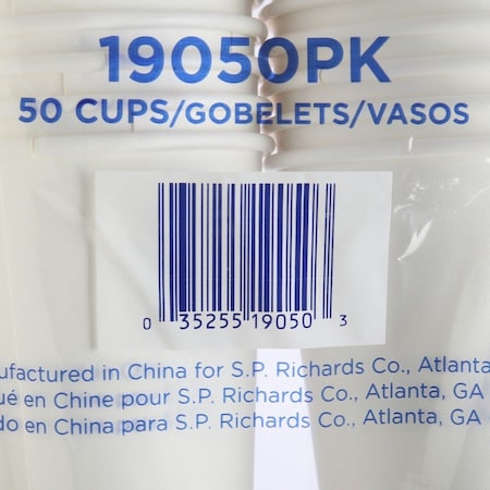 Genuine Joe 16 oz Disposable Hot Cup - White, 1000PK GJO19050CT