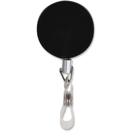 Advantus Lanyards, Hvy Dty, Bk/Slv, PK12 75406