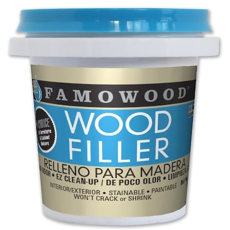 Famowood Wood Filler, Paste, Walnut, 0.25 pt 40042142