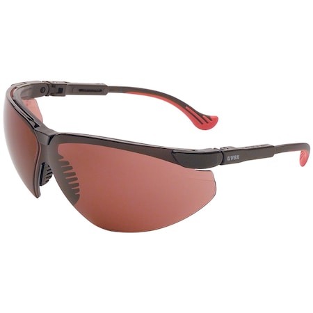 Uvex Semi-Rimless Safety Glasses with Black Frame, SCT Gray Lens and Hydroshield Anti-Fog Coating S3303HS