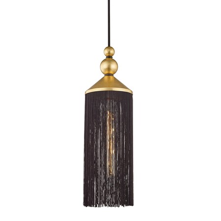 Mitzi Scarlett 1 Light Pendant 8.5 In. Gold Leaf/Black H300701-GL/BK