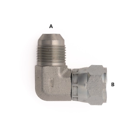 Bailey Male JIC to F JIC Swivel 90 Elbow - 9/16-18 A, 9/16-18 B FG6500-06-06