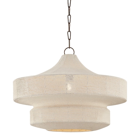 Troy Lighting Thurso 1 Light Pendant by Chandler McLellan, Bronze, 30 In x 20.75 In F3130-BRZ