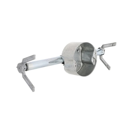 Raco Fan Box, 14 in W, 2-4/5 in D, 4-3/4 in H, 2-Knockout, Steel 937