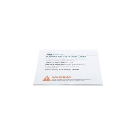 Jlg REPLACEMENT MANUAL, ANSI A92.22-A92.24 3120397