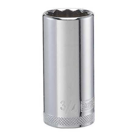 Dewalt Deep Impact Socket, 12 Pt 3/8in, 3/4in SAE DWMT74142OSP