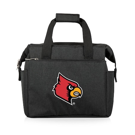 Picnic Time Family Of Brands NCAA Louisville Cardinals On The Go Lunch Bag Cooler - Soft Cooler Lunch Box, Black 510-00-179-304-0