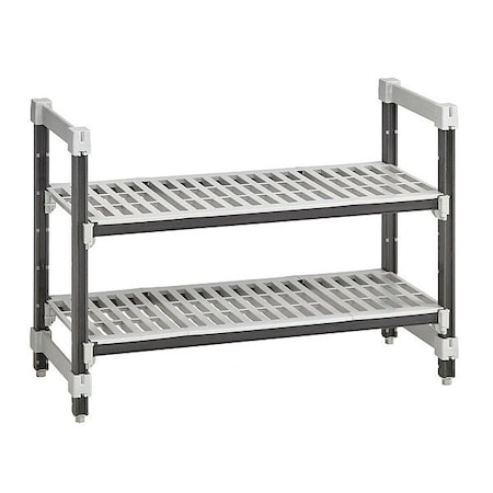 Cambro Shelving Unit, 48 in L, Speckled Gray EXU184830V2480