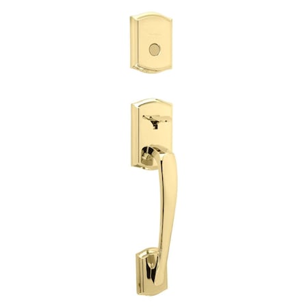 Kwikset Dummy Prescott Exterior Handleset Lifetime Brass Finish 819PTHLIP-L03