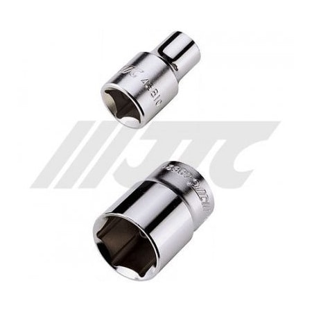 Jtc Auto Tools 1/2 in Drive 6-Point Socket, 18mm Metric, Chrome Vanadium, 38mm Short Length 43818