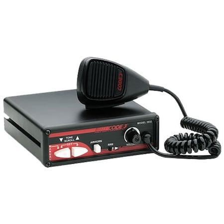 Code 3 Siren with PA/Radio Rebroadcast, 8Amps AC 3932