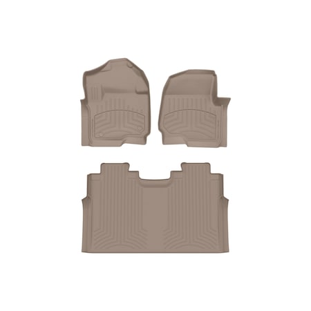 Weathertech Tan, Front and Rear FloorLiner HP 4510121IM-456972IM
