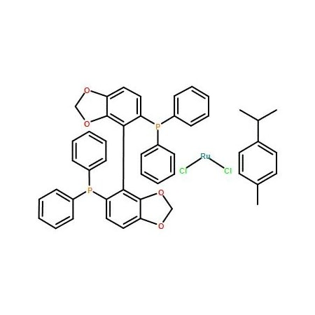 Ak Scientific Chloro[(R)-(+)-5, 5'-bis(diphenylphosphino)-4, 4'-bi-1, 3-benzodioxole](p-cymene)ruthenium(II) chlorid 7345AL-50mg