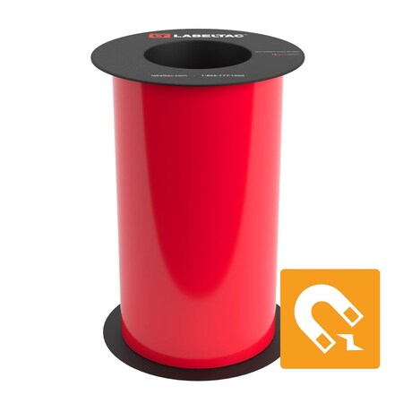 Labeltac Magnetic Supply 9in x 25ft LT9, Red LT904M-C