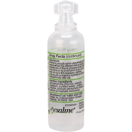Fendall 1 oz Bottle Sterile Eyewash Solution, 24PK 32-000451-0000