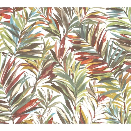 York Wallcoverings Swaying Palms Rouge and Mink Wallpaper GN2541