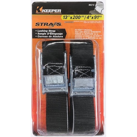 Keeper Lashing Strap, Fully Adjustable, Red 85213