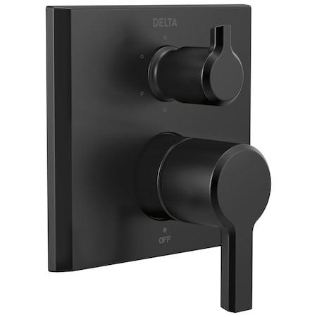 Delta Monitor 14 Series Valve Trim With 6-Setting Integrated Diverter T24999-BL