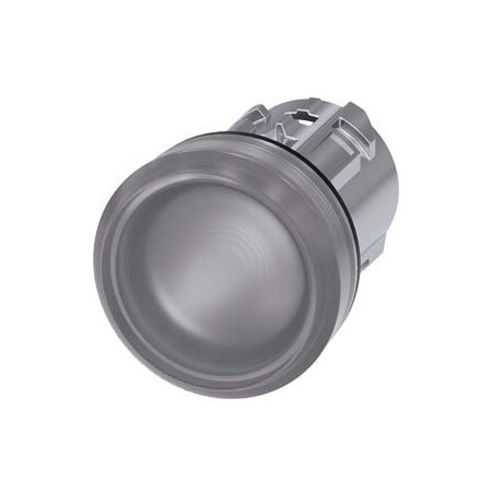 Siemens Indicator light, 22 mm, round, metal, shiny, clear, lens, smooth 3SU1051-6AA70-0AA0-ZY10