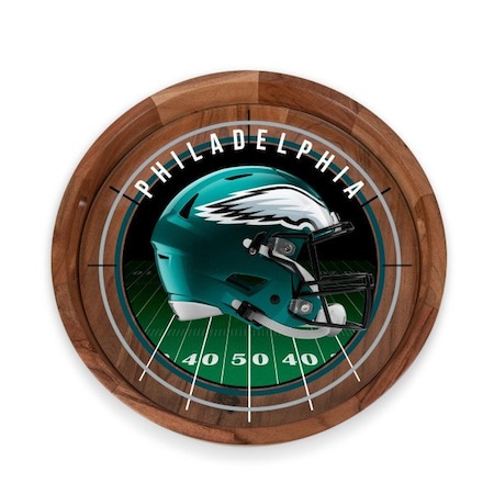 Picnic Time Family Of Brands NFL Philadelphia Eagles - Barista Serving Tray with Glass Insert 907-09-511-244-2