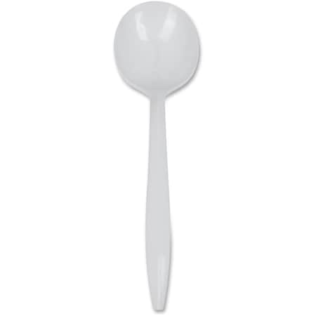 Micromicr Soup Spoon Medium Weight Individual Wrapped PP - White GJO20003